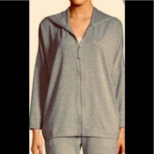 New Natori Gray Zip Hoodie NWT